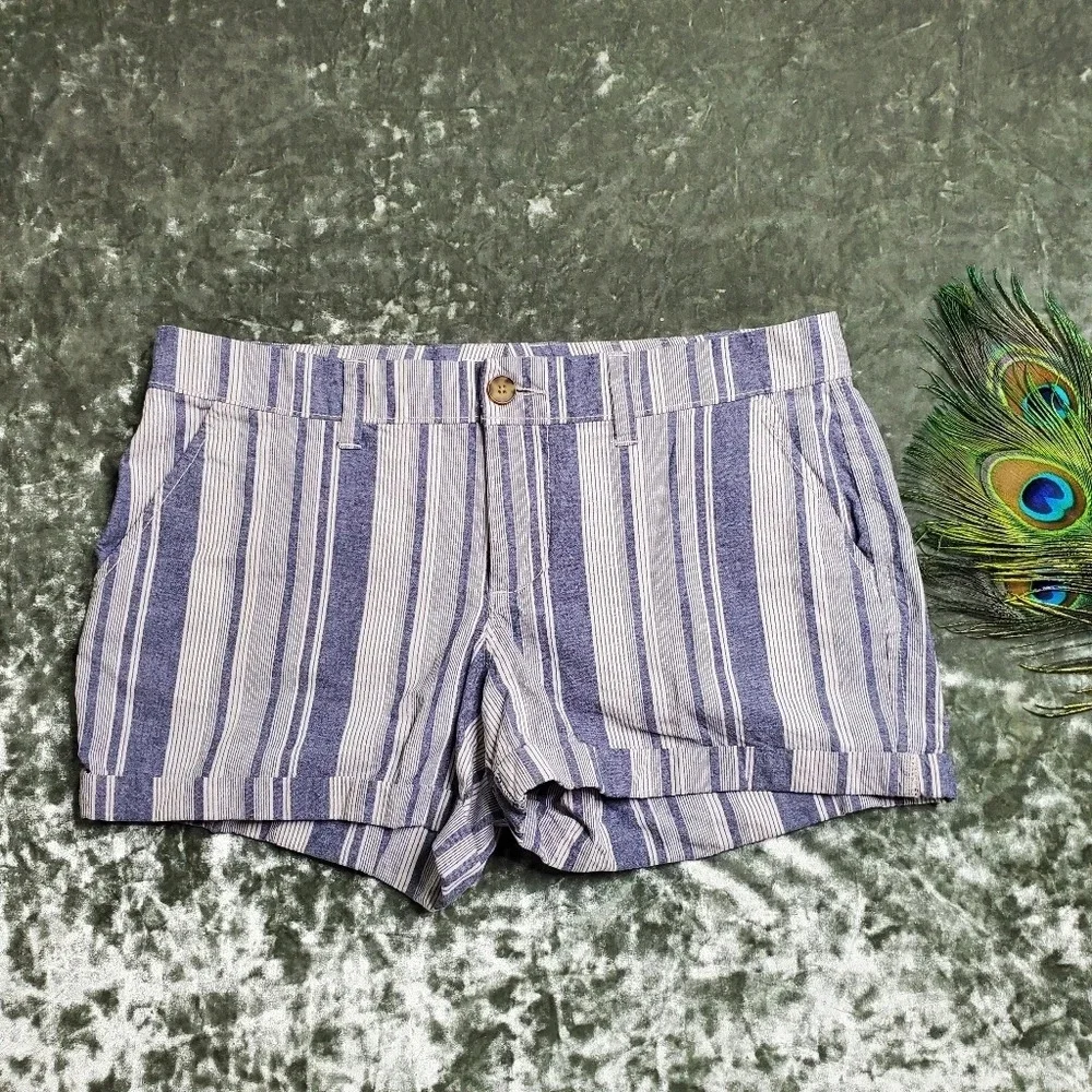Old Navy Striped Cuffed Shorts